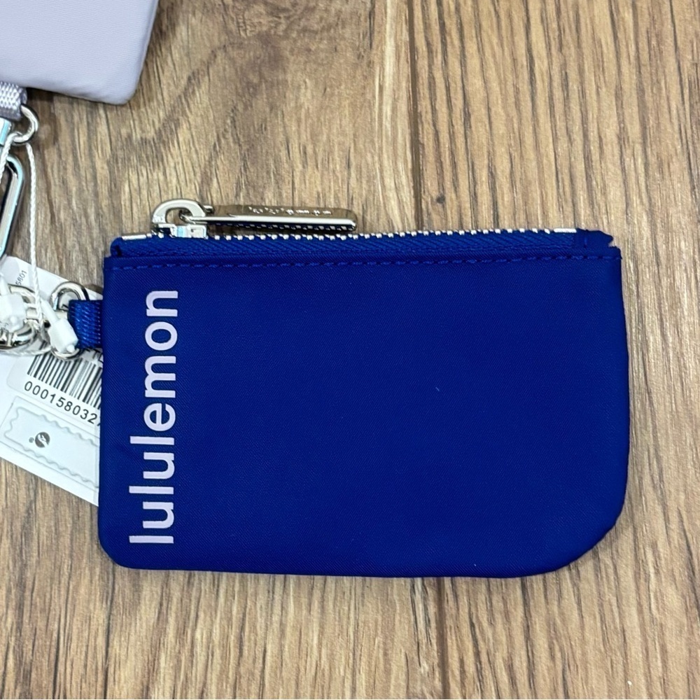 NWT Lululemon Dual Pouch Wristlet In Riverside/Faint Lavender - Picture 2 of 7